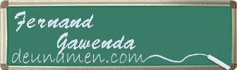 Fernand Gawenda Visitenkarte